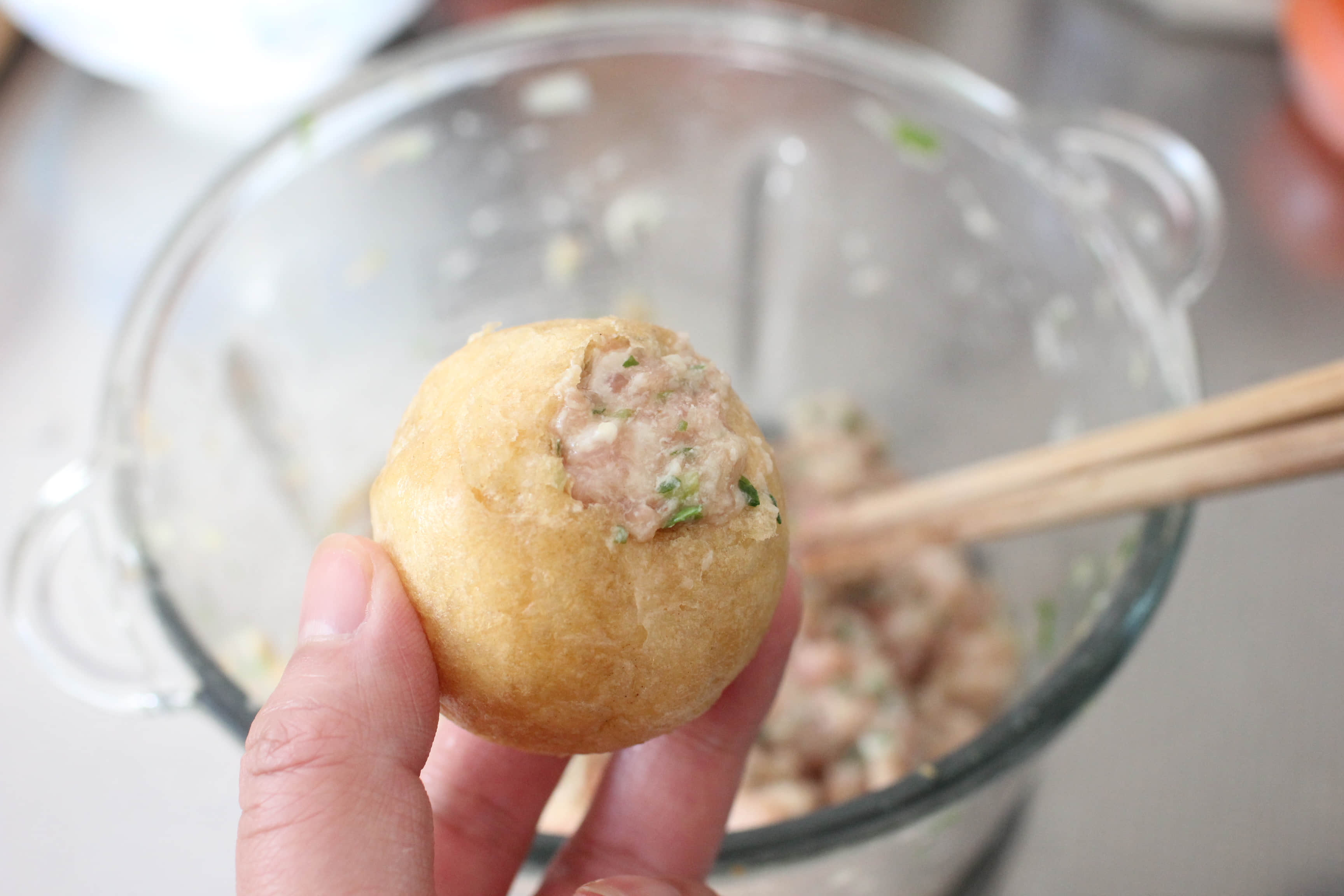 面筋釀肉怎么做好吃,面筋釀肉的做法步驟