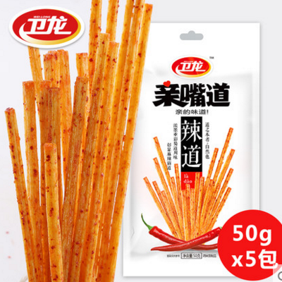 衛(wèi)龍親嘴道50g*5包香辣辣條
