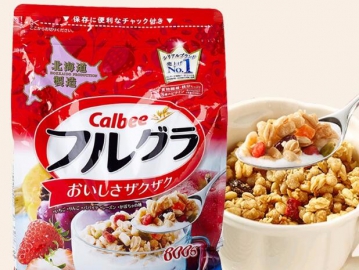 日本進(jìn)口北海道Calbee富果樂水果顆粒谷物兒童早
