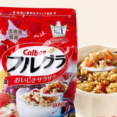 日本進(jìn)口北海道Calbee富果樂水果顆粒谷物兒童早