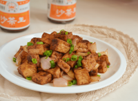 沙茶豆腐怎么做好吃,沙茶豆腐的做法步驟