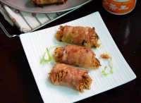 沙茶蘑菇培根飯卷怎么做好吃,沙茶蘑菇培根飯卷的做法步驟