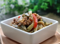 沙茶肉末茄條怎么做好吃,沙茶肉末茄條的做法步驟