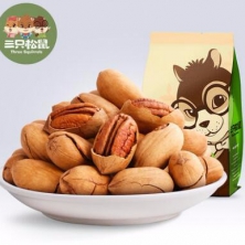 【三只松鼠_碧根果210gx2】休閑零食堅(jiān)果山核桃