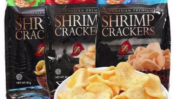 印尼進(jìn)口papatonk啪啪通鮮蝦片原味