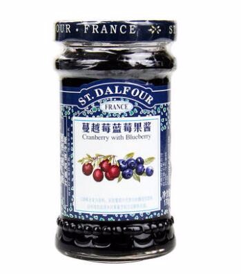法國(guó)進(jìn)口圣桃園蔓越莓藍(lán)莓果醬