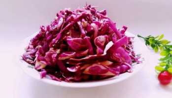 涼拌紫甘藍(lán)怎么做好吃,涼拌紫甘藍(lán)的做法步驟