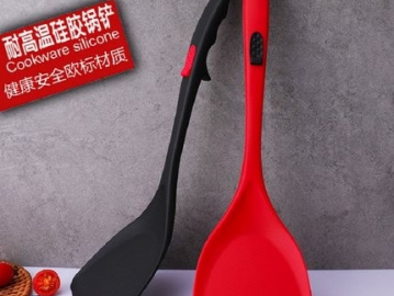 CookerBene不粘鍋專用硅膠鏟長柄炒菜鏟子