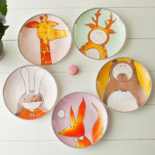 Yomerto西餐盤兒童卡通盤子